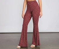 All That Flair Flared Floral Pants