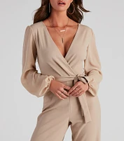 Perfectly Posh Tie-Waist Jumpsuit