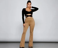 Locked High Waist Ponte Pants