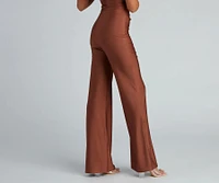 Chic Tie-Front Wide-Leg Pants