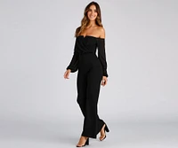 Mesmerizing Off-The-Shoulder Jumpsuit