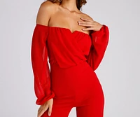 Mesmerizing Off-The-Shoulder Jumpsuit