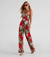 Tropical Vibes Wide Leg Jumpsuit