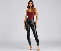 So Sleek Faux Leather Leggings