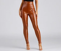 So Sleek Faux Leather Leggings