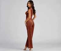 Trendy Vibes Velvet Jumpsuit