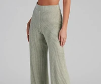Trendy Textures High Waist Pants