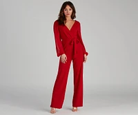 Perfectly Posh Tie-Waist Jumpsuit