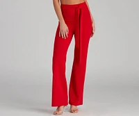 Sealed With Style Tie-Waist Pants