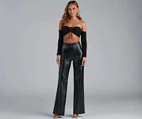 Trendsetting Moment Faux Leather Pants