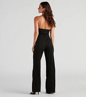 New Fling Crepe Strapless Jumpsuit