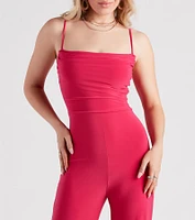 Dressy And Chic Wide-Leg Jumpsuit