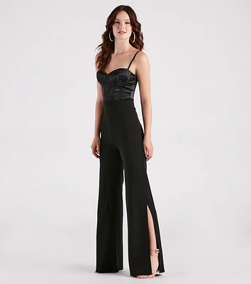Slit Decision Crepe High-Rise Pants