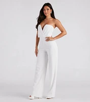 Such A Chic Vibe Strapless Jumpsuit