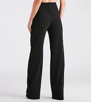 Cinch It Together Crepe Corset Trouser Pants
