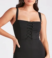 Laced Up Chic Style Sleeveless Jumpsuit