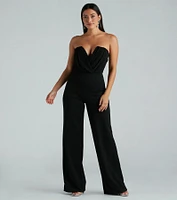 Such A Chic Vibe Strapless Jumpsuit