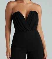 Such A Chic Vibe Strapless Jumpsuit