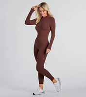 Feeling Cute Long Sleeve Open Back Catsuit
