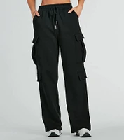 Kicking Back Cargo Wide-Leg Sweatpants