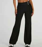 Walk The High Rise Belted Crepe Trouser Pants
