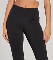 Forever On Trend High Rise Ponte Capri Pants