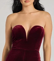 The Glam Factor Sleeveless Velvet Jumpsuit