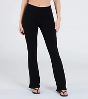 At Your Leisure Mid-Rise Flare Pants