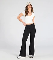 On The Go Ponte Knit Flare Pants