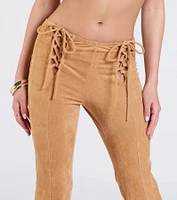 A Dose Of Attitude Lace-Up Flare Pants