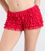Chic Fairytale Tiered Lace Hot Shorts