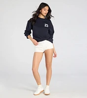 Flirty Vibes Ruffled Knit Hot Shorts