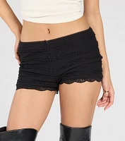 Cuter Than Ever Lace Ruffle Shorts