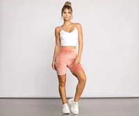 Crushing On You Velvet Biker Shorts