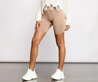 Taking Knit Easy Biker Shorts