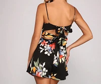 Embraced Florals Cutout Romper