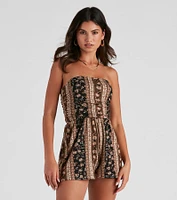 Boho Baby Tube Side Ruched Romper