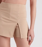 Simply Chic Side Slit Skort
