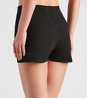 Under Wraps Asymmetrical Mini Skort