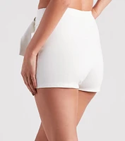 Best Shot Ponte Belted Skort
