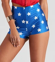 Lady Justice Star Print Shorts