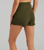 Style Notes Ponte Cargo Mini Skort