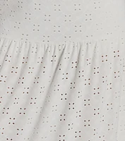 Vibe Of Summer High Rise Eyelet Maxi Skirt