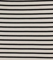 Effortless Vibing High-Rise Belted Striped Ponte Skort
