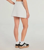 Admirable Style High-Rise Ponte Mini Skort
