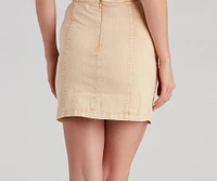 Forever Trendy Denim Mini Skirt