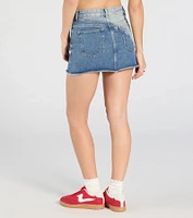Perfect Fade High-Rise Denim Mini Skirt
