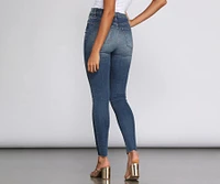 Bella Super High Rise Skinny Ankle Jeans