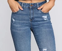 Middle Ground Distressed Skinny Jeans
