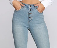 So Button Fly Crop Jeans